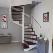 escalier decoration courbe